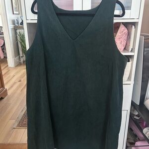 SHEIN Dark Green V-Neck Dress